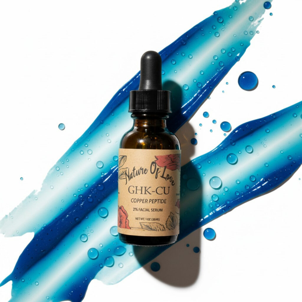 Copper Peptide Serum for Face | 2% GHK-Cu + Hyaluronic Acid | Anti-Aging Serum for Visibly Firmer & Smoother Skin | Deeply Hydrating Fine Line Serum | 1 fl oz / 30ml